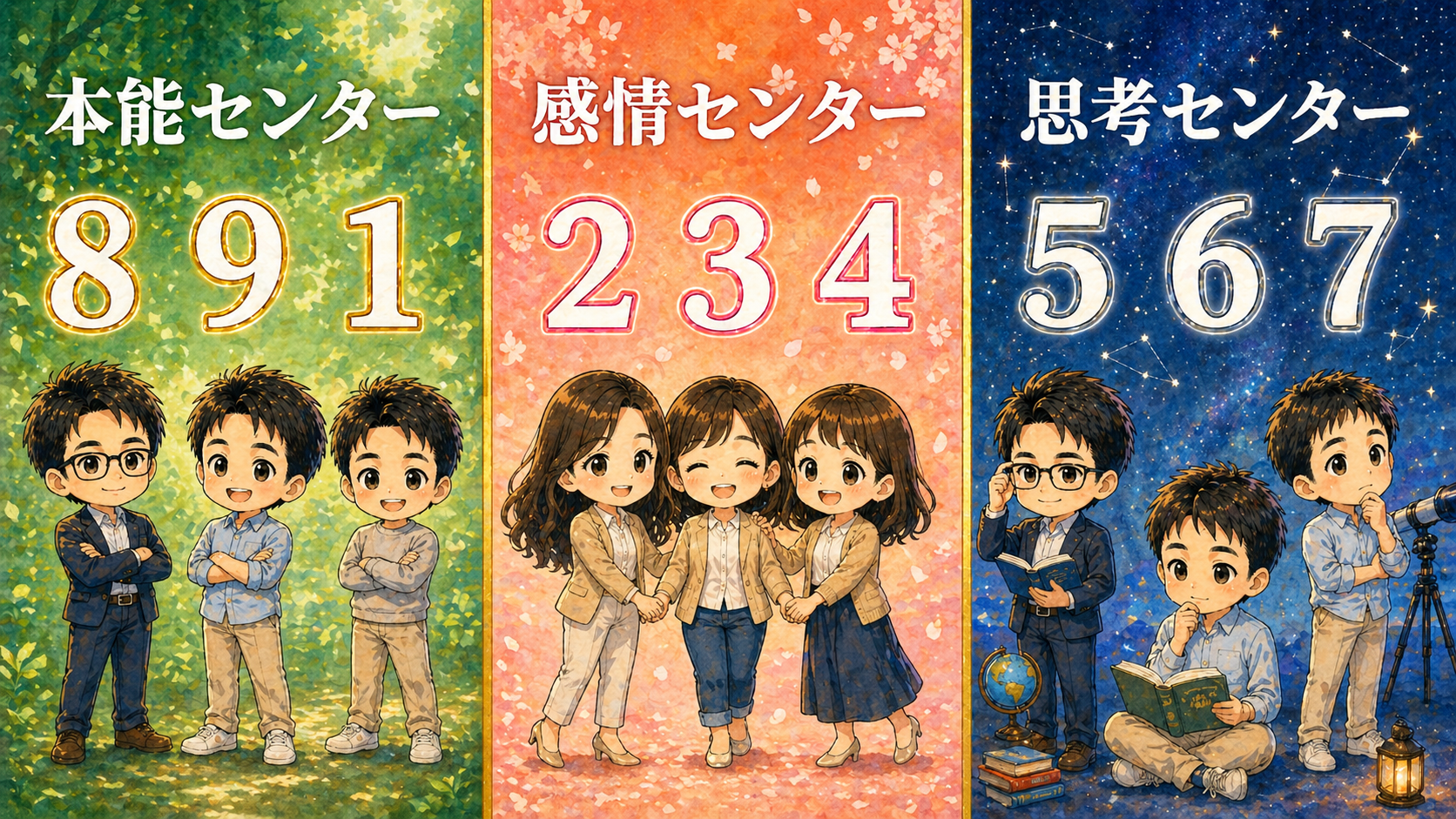 3つのセンター（本能・感情・思考）