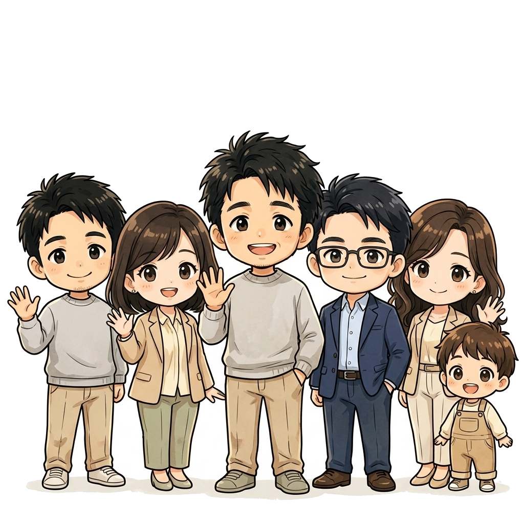 ナギキャスト全員の集合絵